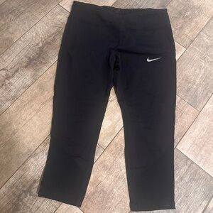 Nike Women's Black Joggers with White Logo